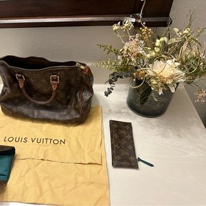 Louis Vuitton bag and wallet